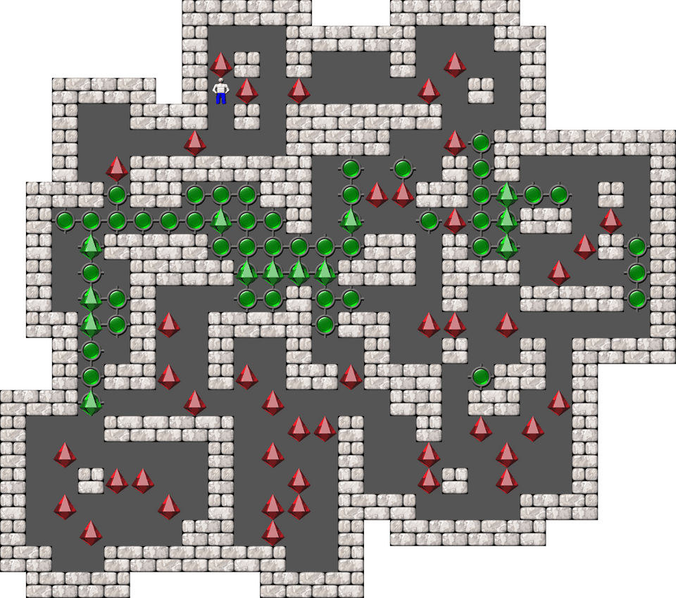 Sokoban Mass Remodel level 253